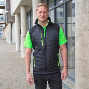 Workwear gilet black / lime