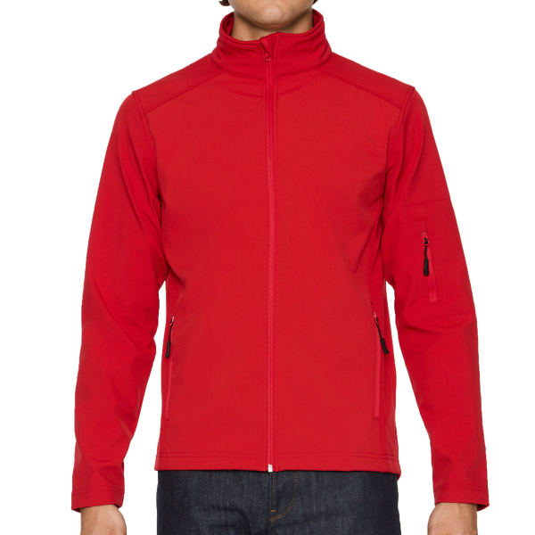 Gildan Softshell jacket red