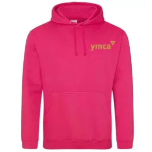 YMCA Carrick Staff Hoodie - Hot Pink